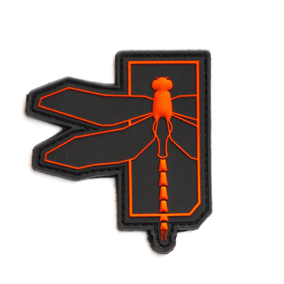 Dragonfly Patch - Red