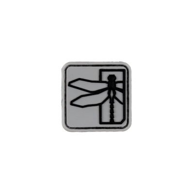 Dragonfly 1" Patch - Grey