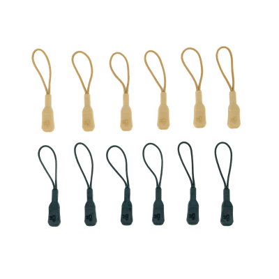 Zipper Pulls - 6 Pack - Black